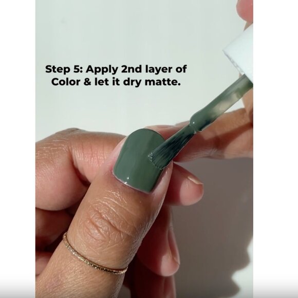 Dazzle Dry Nail Polish 'Vigor' Green Grey Step 3 - Picture 3 of 8